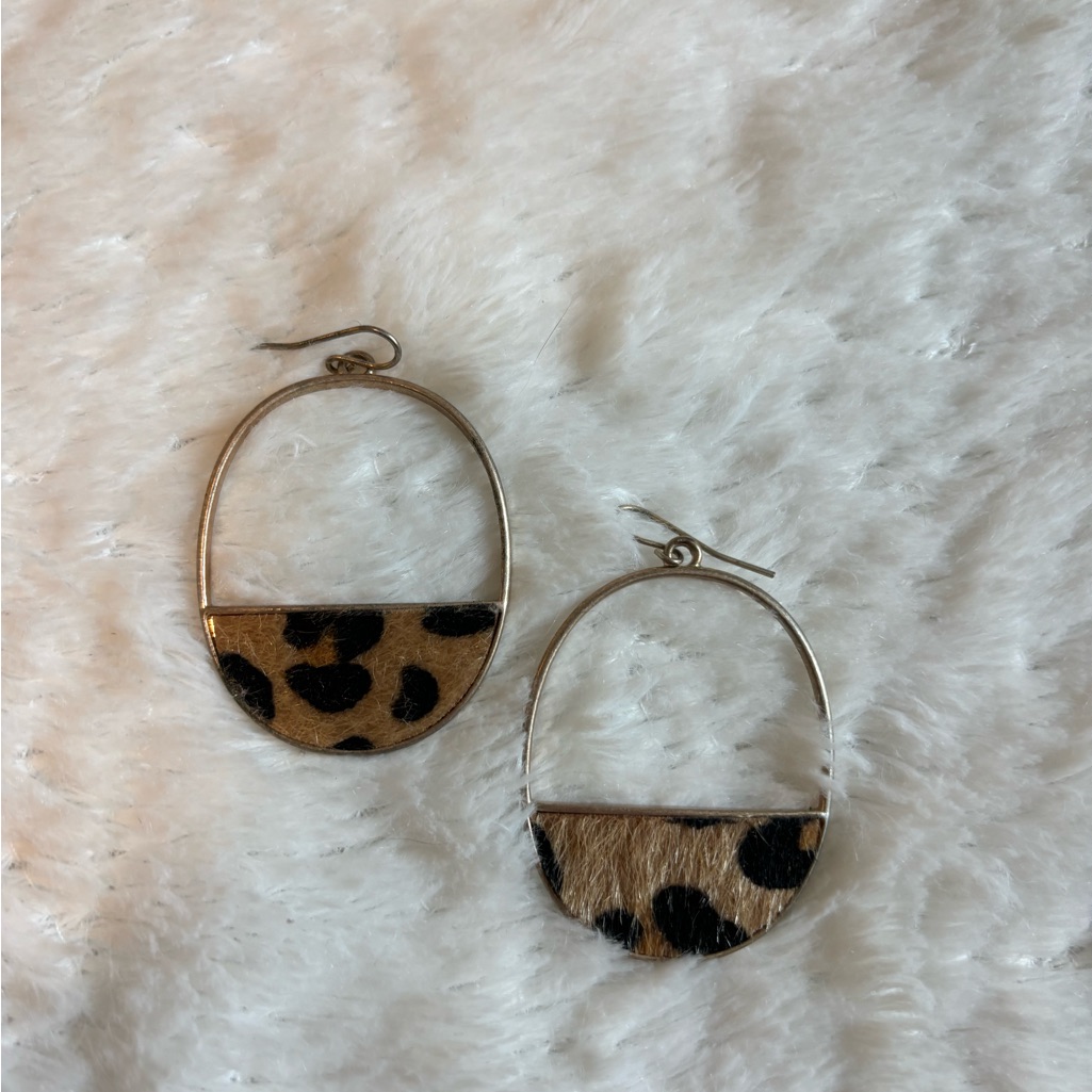 Cheetah Print Earrings